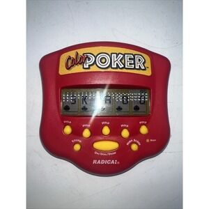 Radica Hand Held Color Poker Electronic Game